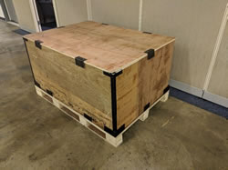 collapsible crate fully assembled